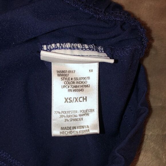 Scrubstar XS EUC Navy w/teal details drawstring scrub pants - Picture 10 of 13